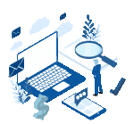 Ícone animado representando otimização de SEO para melhorar o posicionamento de clínicas e consultórios nos motores de busca.